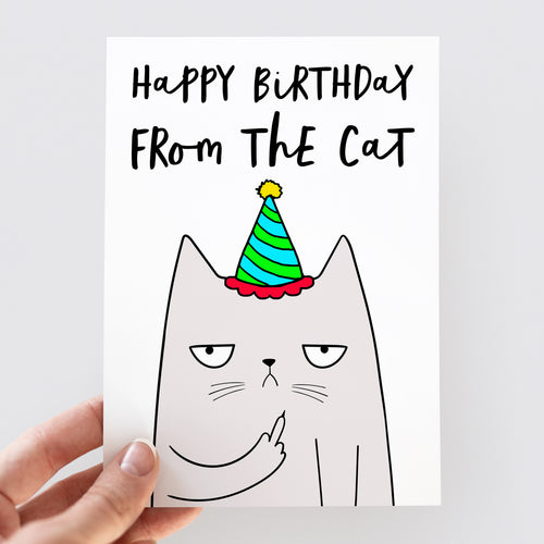 Happy Birthday From The Cat Card