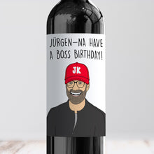 Load image into Gallery viewer, Jurgen Klopp Liverpool Birthday Wine Label