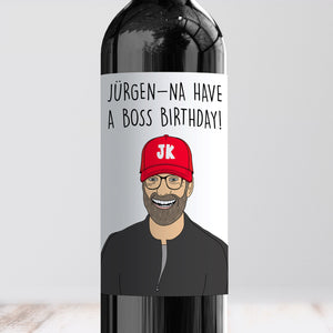Jurgen Klopp Liverpool Birthday Wine Label