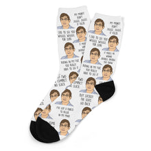 Load image into Gallery viewer, Louis Theroux Jiggle Jiggle Socks