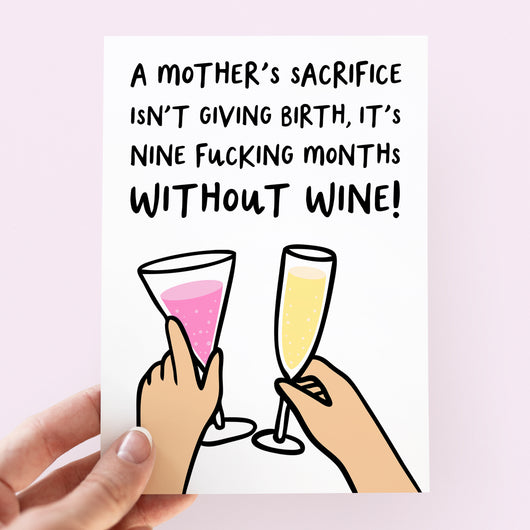 Mother's Sacrifice Wine Card