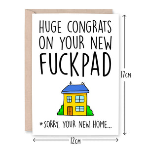 Congrats On Your New Fuckpad Card