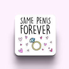 Load image into Gallery viewer, Same Penis Forever Hearts Coaster
