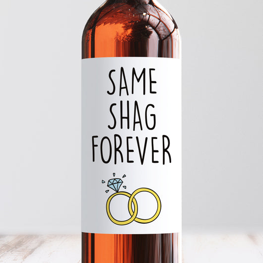 Same Shag Forever Wine Label