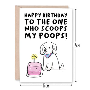 Happy Birthday Pooper Scooper Card