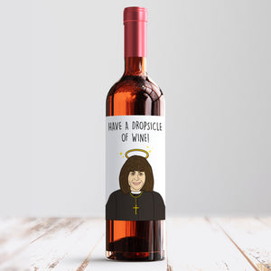 Vicar Of Dibley Wine Label