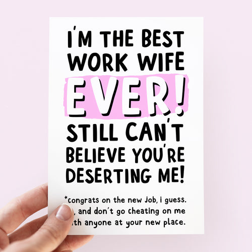 Work Wife Leaving Card