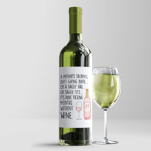 Load image into Gallery viewer, A Mother&#39;s Sacrifice Wine Label - Smudge &amp; Splash